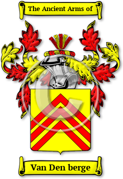 Van Den berge Family Crest Download (jpg) Legacy Series - 150 DPI